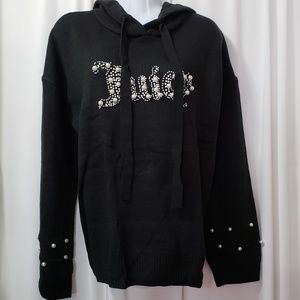 Juicy Couture Pearl Trimmed Hoodie NWT